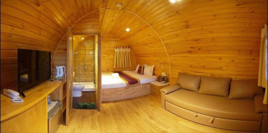 Bungalow Deluxe nguyên căn nhìn ra khu vườn